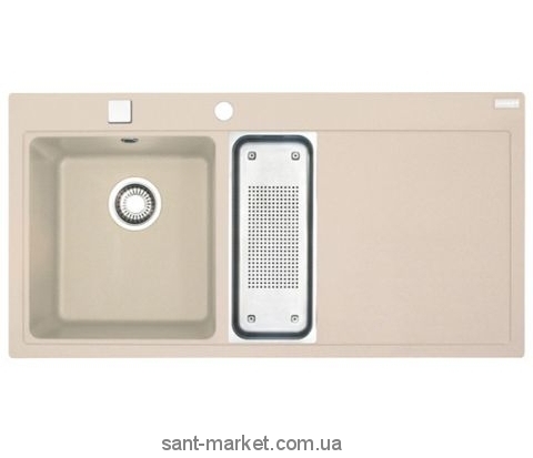 Мийка для кухні прямокутна Franke Mythos MTG 651-100 1.5 чаші крило праворуч врізна граніт цукру 114.0017.868