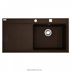 Мойка для кухни прямоугольная Franke Mythos MTG 611  крыло слева  врезная  гранит  шоколад 114.0176.578