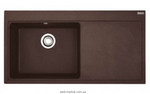 Мойка для кухни прямоугольная Franke Mythos MTG 611  крыло справа  врезная  гранит  шоколад 114.0176.579