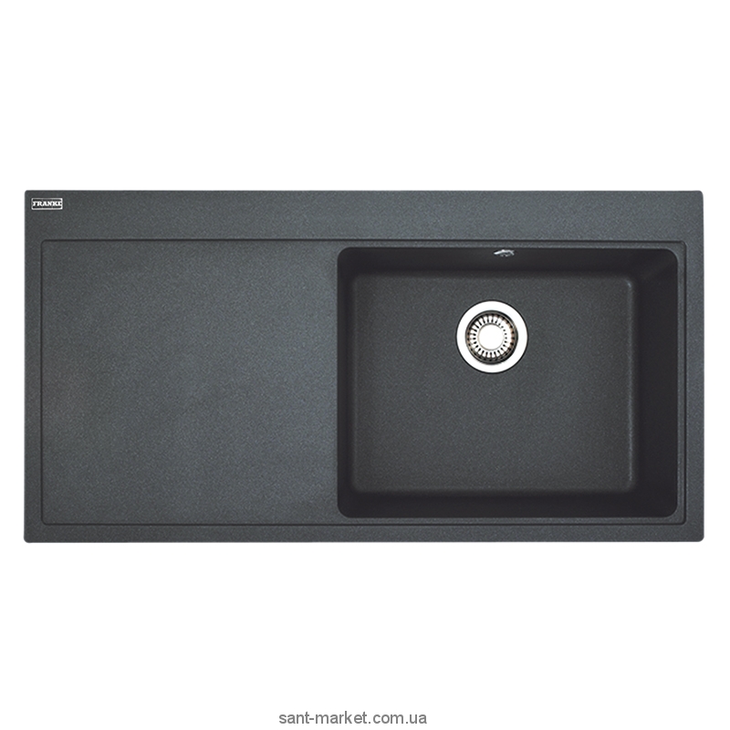 Мийка для кухні прямокутна Franke Mythos MTF 611 крило зліва врізна граніт графіт 114.0017.829