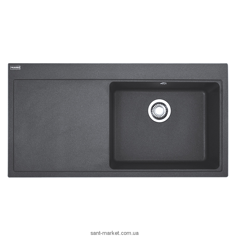 Мийка для кухні прямокутна Franke Mythos MTF 611 крило зліва врізна граніт онікс 114.0176.574