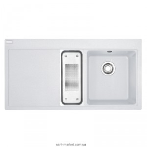 Мойка для кухни прямоугольная Franke Mythos MTG 651-100  1.5 чаши  крыло слева  врезная  гранит  белая 114.0017.861