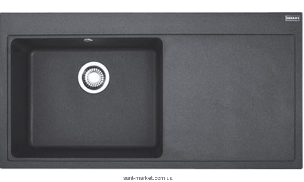 Мойка для кухни прямоугольная Franke Mythos MTF 611  крыло справа  врезная  гранит  оникс 114.0176.575