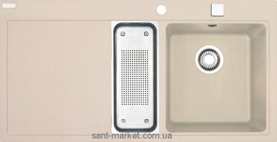 Мойка для кухни прямоугольная Franke Mythos MTG 651-100  1.5 чаши  крыло слева  врезная  гранит  бежевая 114.0017.935