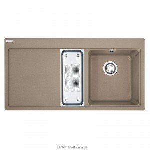 Мойка для кухни прямоугольная Franke Mythos MTG 651-100  1.5 чаши  крыло слева  врезная  гранит  миндаль 114.0302.785