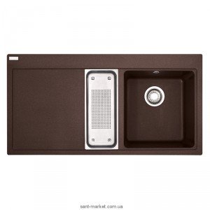 Мойка для кухни прямоугольная Franke Mythos MTG 651-100  1.5 чаши  крыло слева  врезная  гранит  шоколад 114.0176.576
