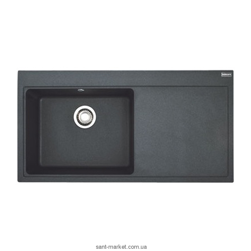 Мойка для кухни прямоугольная Franke Mythos MTF 611  крыло справа  врезная  гранит  графит 114.0017.831