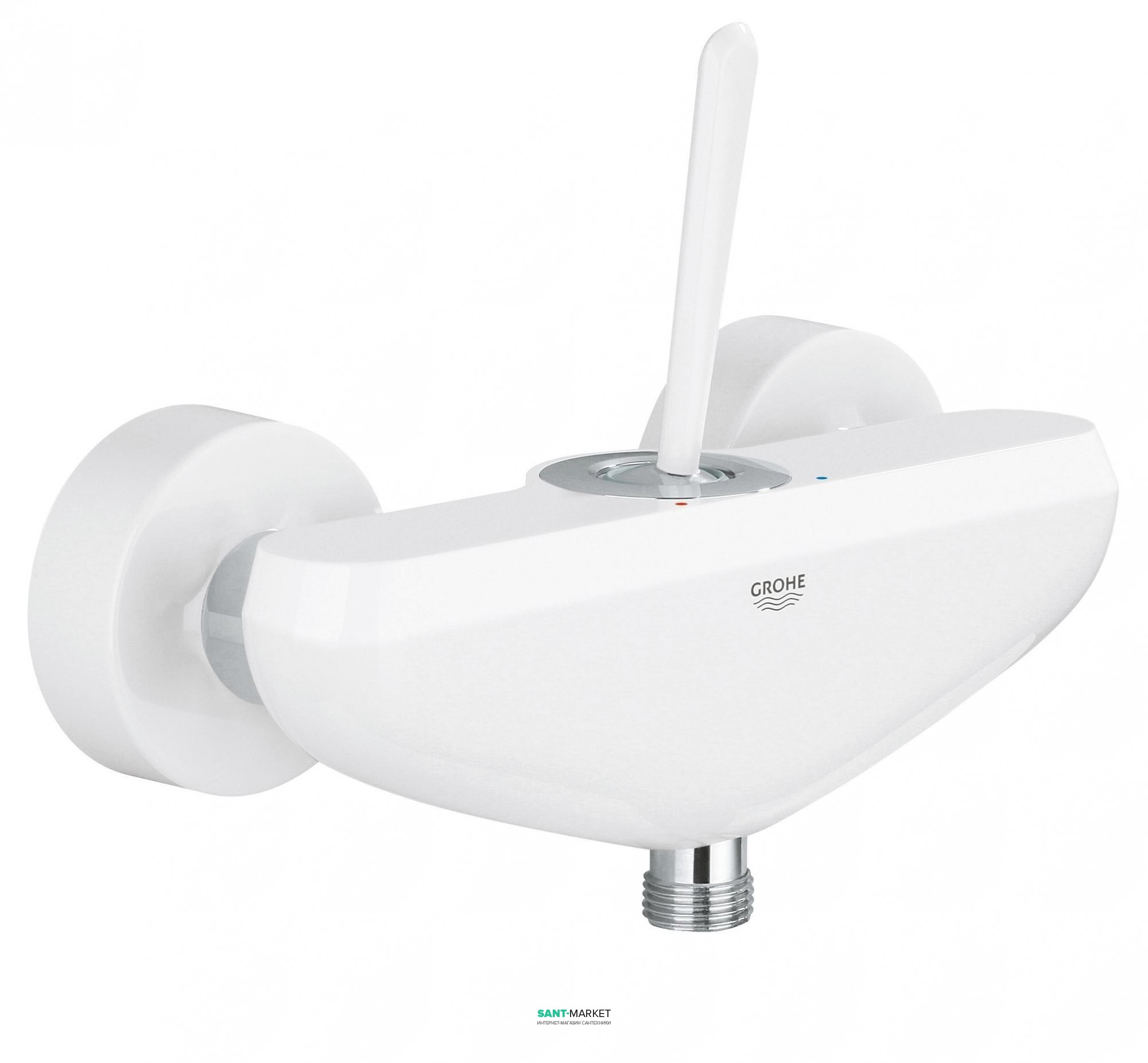 Смеситель для душа настенный с джойстиком Grohe коллекция Eurodisc Joy белый 23430LS0