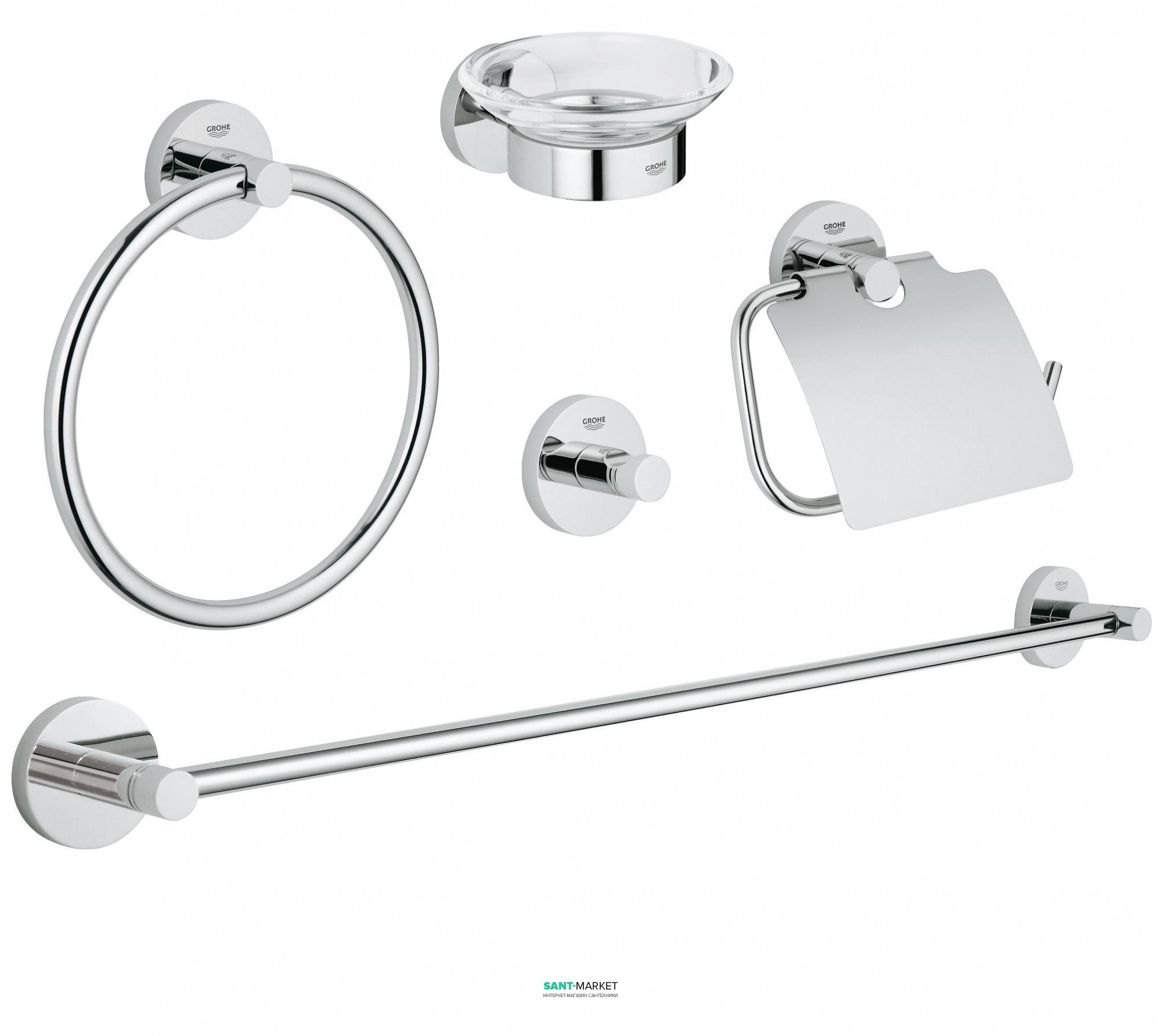 Комплект аксессуаров Grohe Essentials хром 40344001