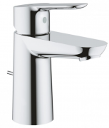 Смеситель для раковины однорычажный с донным клапаном Grohe колекция BauEdge хром 23328000
