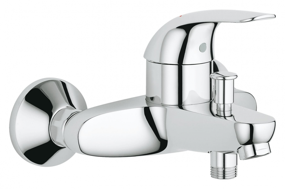 Смеситель однорычажный для ванны с коротким изливом Grohe коллекция Euroeco хром 32743000