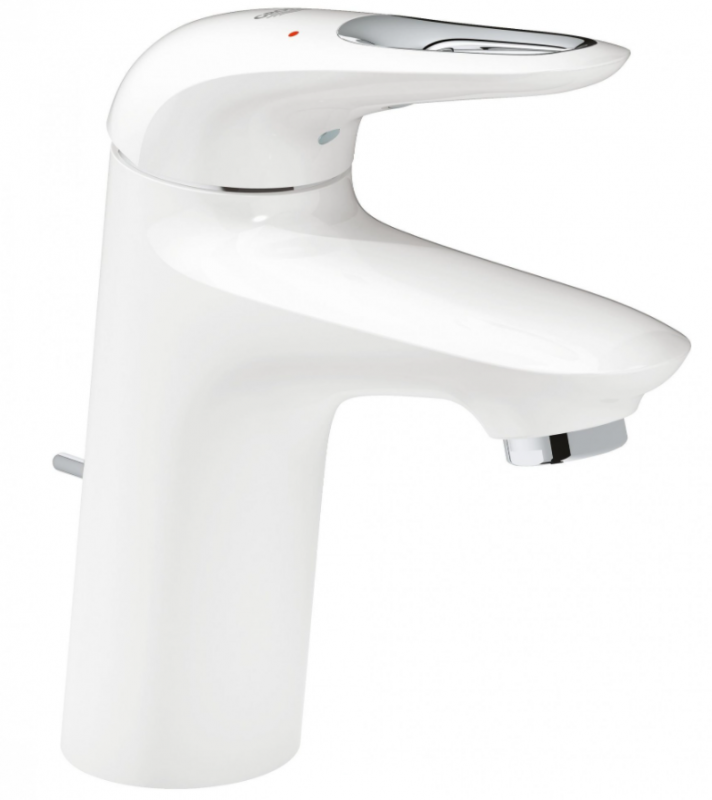 Смеситель для раковины однорычажный с донным клапаном Grohe колекция Eurostyle New белый 33558LS3