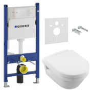 Унитаз подвесной Villeroy&Boch Omnia Architectura DirectFlush 5685HR01 + Сиденье + Комплект 4 в 1 Geberit Duofix 458.168.21.1