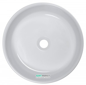 Раковина для ванної накладна Буль-Буль колекція Diana біла 4904101