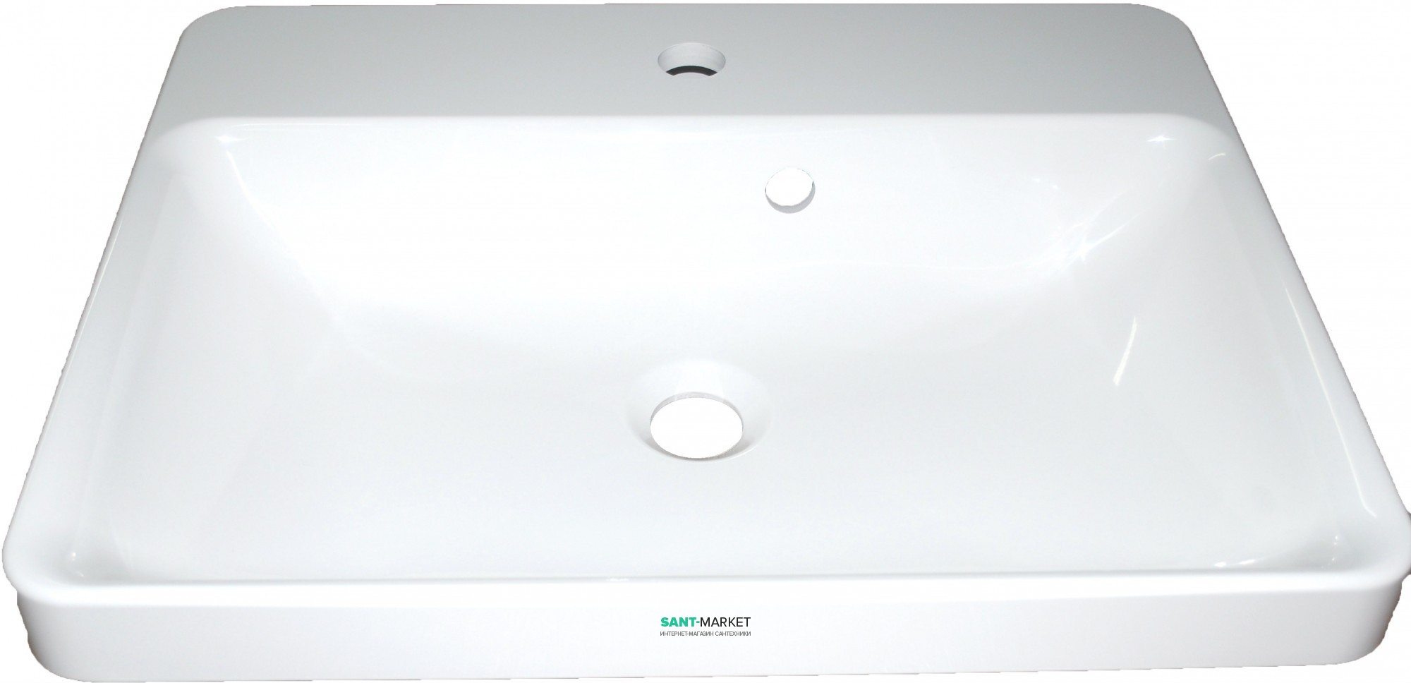 Раковина для ванної на тумбу Буль-Буль колекція Greta біла 4706101