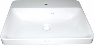 Раковина для ванної на тумбу Буль-Буль колекція Greta біла 4706101