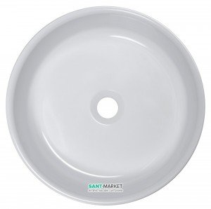 Раковина для ванної накладна Буль-Буль колекція Diana біла 4904101