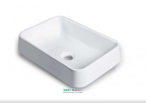 Раковина для ванної накладна Буль-Буль колекція Morena біла 4604101