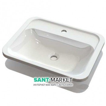 Раковина для ванної вбудована Буль-Буль колекція Tiffany біла 4806101