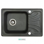 Мойка для кухни прямоугольная Буль-Буль Filadelfia​ оборачиваемая врезная Магранит светло-черный 103060004