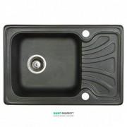 Мойка для кухни прямоугольная Буль-Буль Filadelfia​ оборачиваемая врезная Магранит светло-черный 103060004