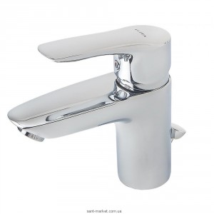 Змішувач для раковини одноважеля з донним клапаном Kludi колекція Tercio XL хром 384840575