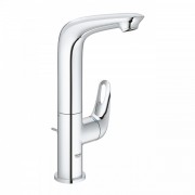 Смеситель для раковины однорычажный с донным клапаном Grohe колекция Eurostyle New хром 23569003