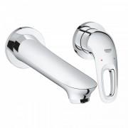 Смеситель для раковины однорычажный настенный Grohe коллекция Eurostyle New хром 19571003