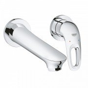 Смеситель для раковины однорычажный настенный Grohe коллекция Eurostyle New хром 19571003