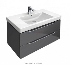 Тумба під раковину підвісна Villeroy & Boch Subway 2.0 78.7x44.9x42 сірий глянець A68900FP