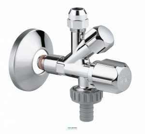 Grohe Комбинированный угловой вентиль 1/2  цвет хром 22034000
