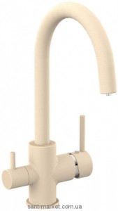 Смеситель для кухни под фильтр Imprese Daicy двухрычажный бежевый 55009-UG
