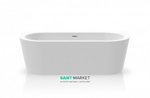 Ванна акриловая отдельностоящая Knief Wall 180х80 с панелью 0100-077-06+0100-091-06