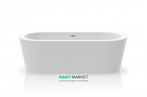 Ванна акриловая отдельностоящая Knief Wall 180х80 с панелью 0100-077-06+0100-091-06