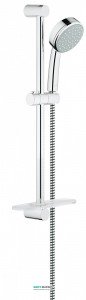 Душевой гарнитур со штангой с мыльницей Grohe коллекция Tempesta Cosmopolitan с мыльницей хром 26083001