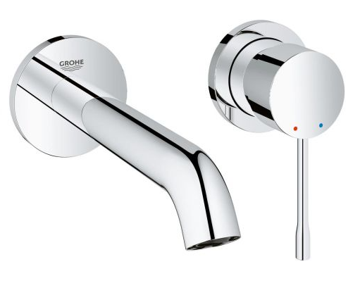 Смеситель для раковины однорычажный настенный Grohe коллекция Essence+ хром 19408001