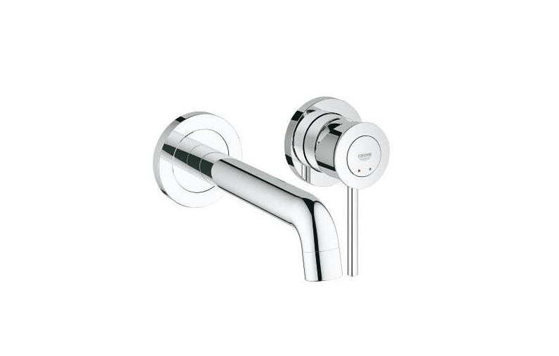 Смеситель для раковины однорычажный настенный Grohe коллекция BauClassic хром 20292000