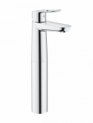 Смеситель для раковины однорычажный высокий Grohe BauLoop хром 23764000