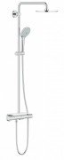Душевая система с термостатом и полочкой GROHE Euphoria 210 с верхним и ручным душем 26363000