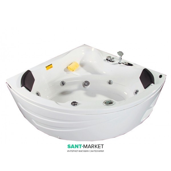 Ванна с гидро и аэромассажная акриловая угловая Appollo 154х154х69 AT-1515