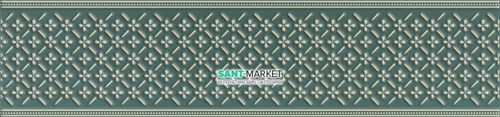 Плитка бордюр Pamesa Casa Mayolica Welkom Basalto 15x60