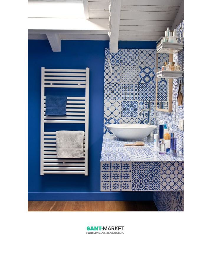 Водяний полотенцесушитель Caleido Oval 45х78.3 білий 450783 RAL9010