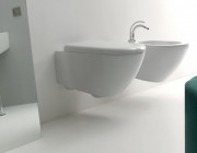 Унитаз подвесной Kerasan коллекция Aquatech белый 371501 с крышкой Soft Сlose 378801