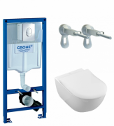 Унитаз подвесной Villeroy&Boch Subway 2.0 5614R001 + Сиденье + Комплект Grohe Rapid SL 38721001