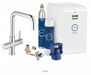 Набор смеситель для кухни с фильтром Grohe Blue® Professional с фильтрацией охлаждением и газированием воды 31324001
