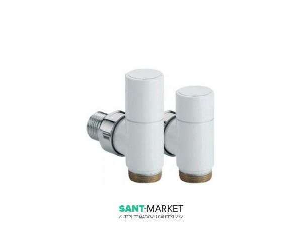 Набір запірних кранів Caleido білий 101019 RAL9010