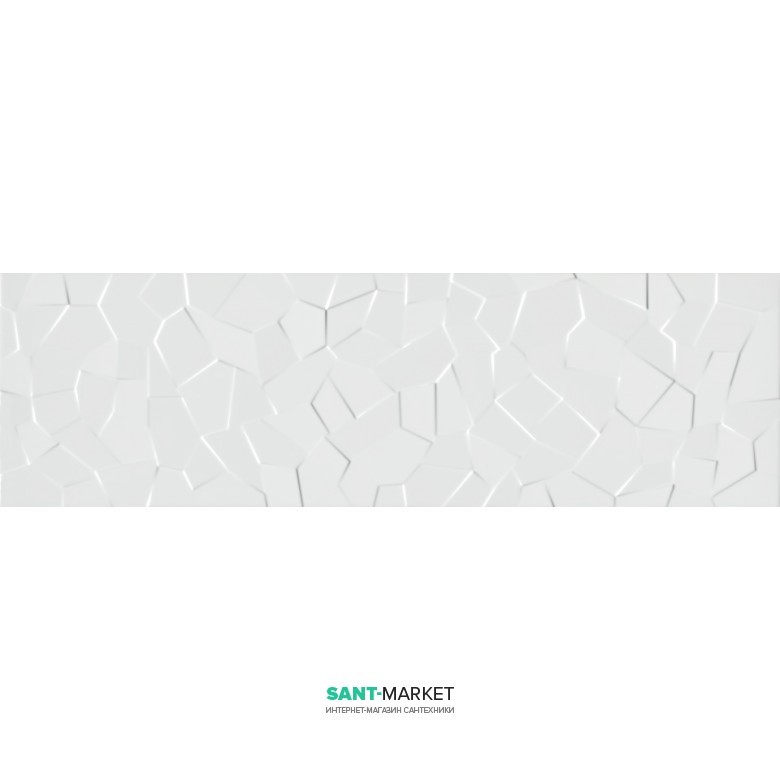 Плитка настенная Kale Wabi Shiro Crystal White Polished RP-6958R 34x111