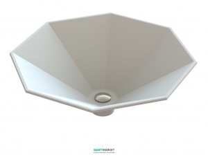 Раковина для ванной накладная Snail коллекция Сириус белая 113А100