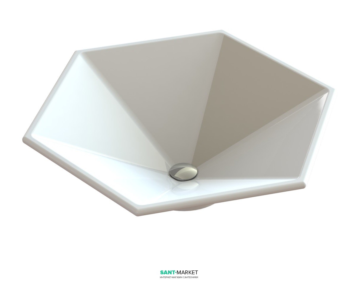 Раковина для ванной накладная Snail коллекция Астерия белая 112А100