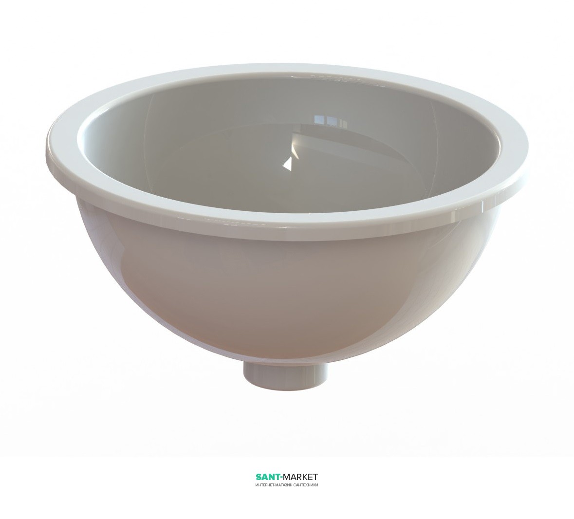 Раковина для ванної вбудована Snail колекція Аврора біла 105А100